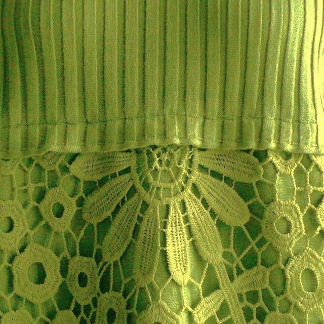 新品 9422 ML 花模様 クロシェ ニット チュニック ワンピース 秋 冬 黄緑 ボトルネック 長袖 リブニット 上品 < 女性ファッション 新品 9422 ML 花模様 クロシェ ニット チュニック ワンピース 秋 冬 黄緑 ボトルネック 長袖 リブニット 上品 < 女性ファッションの