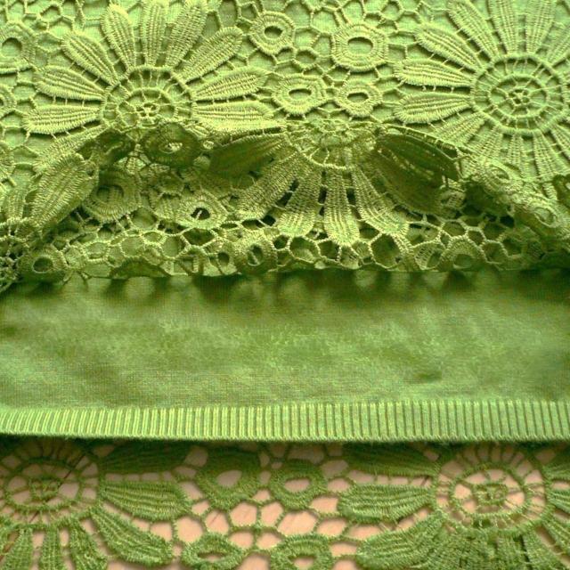 新品 9422 ML 花模様 クロシェ ニット チュニック ワンピース 秋 冬 黄緑 ボトルネック 長袖 リブニット 上品 < 女性ファッション 新品 9422 ML 花模様 クロシェ ニット チュニック ワンピース 秋 冬 黄緑 ボトルネック 長袖 リブニット 上品 < 女性ファッションの