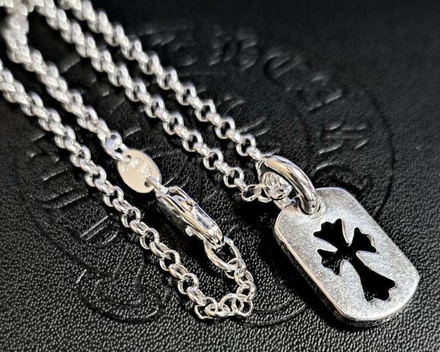 CHROME HEARTS/�^�C�j�[�J�b�g�A�E�g�N���X �`���[�� �_�C��pave�~���[���`�F�[�� 20inch 2�_ �� �u�����h�� 