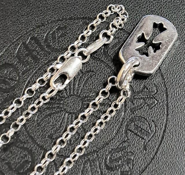 CHROME HEARTS/�^�C�j�[�J�b�g�A�E�g�N���X �`���[�� �_�C��pave�~���[���`�F�[�� 20inch 2�_ �� �u�����h�� 