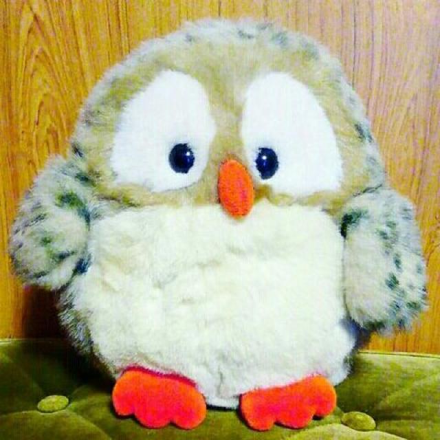 美品 26cm  大  ふくろう ぬいぐるみ マスコット ヒロクンハウス < おもちゃ  美品 26cm  大  ふくろう ぬいぐるみ マスコット ヒロクンハウス  < おもちゃの