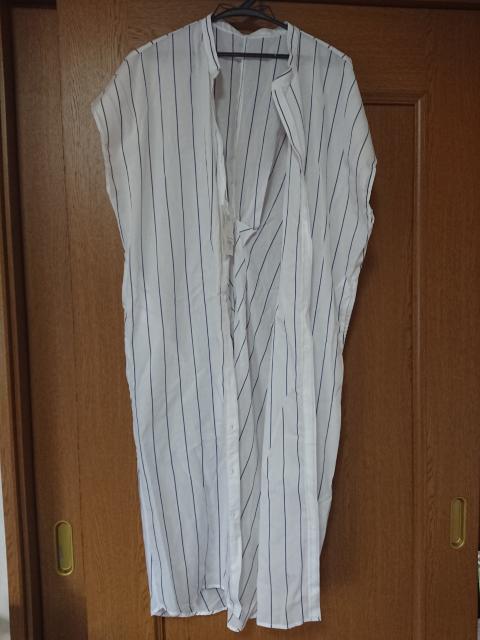 送料無料 白ストライプ ロングシャツ < 女性ファッション  送料無料 白ストライプ ロングシャツ  < 女性ファッションの