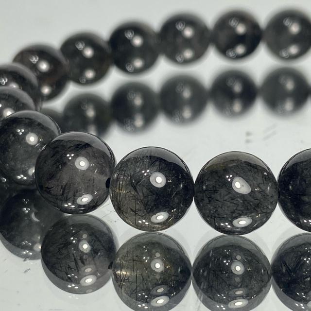 《No.299》ブラジル産 天然石ブラックルチル 濃密針 < 男性アクセサリー/時計  《No.299》ブラジル産 天然石ブラックルチル 濃密針 < 男性アクセサリー/時計の