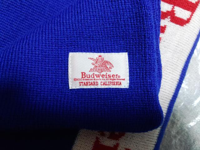 STANDARDCALIFORNIA×Budweiserマフラースタンダードカリフォルニアバドワイザー限定surf < ブランド  STANDARDCALIFORNIA×Budweiserマフラースタンダードカリフォルニアバドワイザー限定surf < ブランドの
