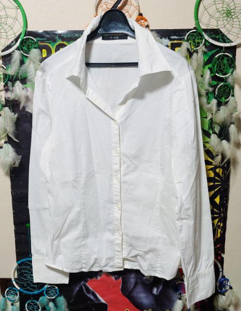 着痩せ効果抜群(///ω///)襟開き長袖Yシャツ□大きいサイズ□ < 女性ファッション 着痩せ効果抜群(///ω///)襟開き長袖Yシャツ□大きいサイズ□ < 女性ファッションの