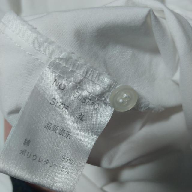 着痩せ効果抜群(///ω///)襟開き長袖Yシャツ□大きいサイズ□ < 女性ファッション 着痩せ効果抜群(///ω///)襟開き長袖Yシャツ□大きいサイズ□ < 女性ファッションの