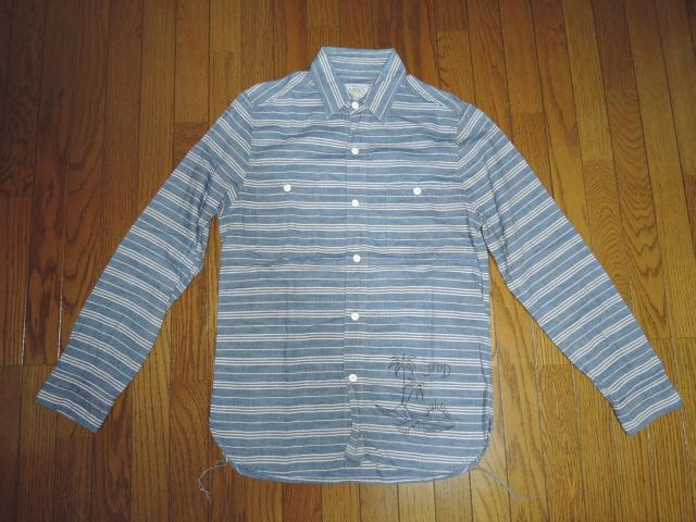 新品 FUCT SSDD ボーダーシャツ S 青×白 長袖シャツ ファクト < 男性ファッション 新品 FUCT SSDD ボーダーシャツ S 青×白 長袖シャツ ファクト < 男性ファッションの