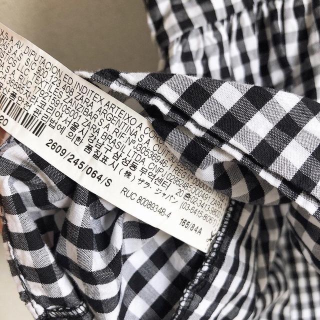 ◆ZARA/ザラ◆ノースリーブフリルシャツ★ブラック×ギンガムチェック柄*S*海外コーデ♪美品 < ブランド ◆ZARA/ザラ◆ノースリーブフリルシャツ★ブラック×ギンガムチェック柄*S*海外コーデ♪美品 < ブランドの