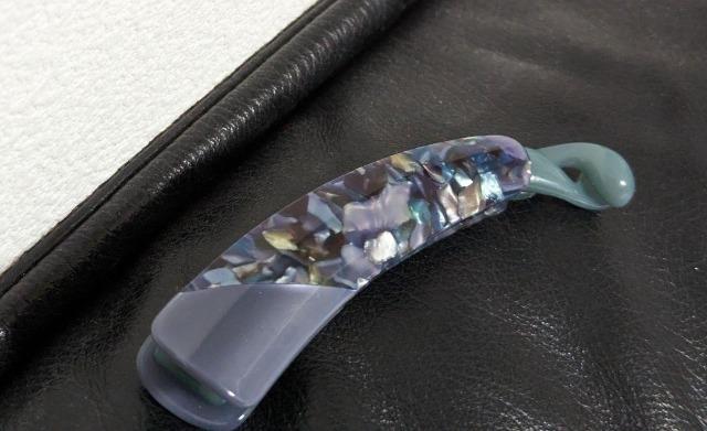 ■べっ甲風バナナクリップ■カラー ピンク&ブルー■2個セット < 女性アクセサリー/時計  ■べっ甲風バナナクリップ■カラー ピンク&ブルー■2個セット < 女性アクセサリー/時計の