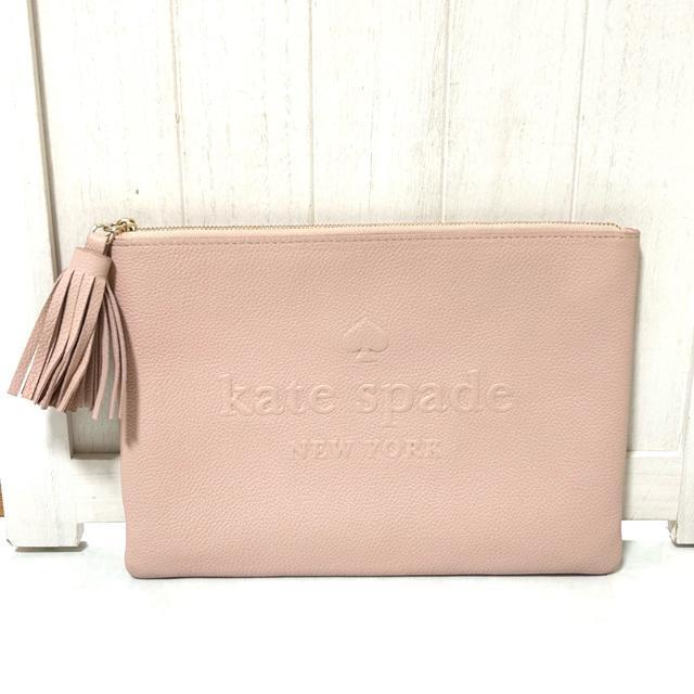 kate spade ケイトスペード レザー タッセル クラッチバッグ ピンク < ブランド  kate spade ケイトスペード レザー タッセル クラッチバッグ ピンク < ブランドの