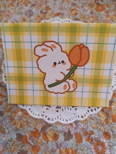 新品☆うさぎのメッセージカード☆ < インテリア/ライフ  新品☆うさぎのメッセージカード☆  < インテリア/ライフの