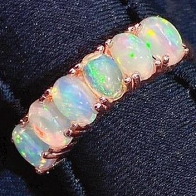 天然オパールリング ナチュラル アクセサリー カラーストーン ギフト 宝石 Yu_5864 < 女性アクセサリー/時計 天然オパールリング ナチュラル アクセサリー カラーストーン ギフト 宝石 Yu_5864 < 女性アクセサリー/時計の