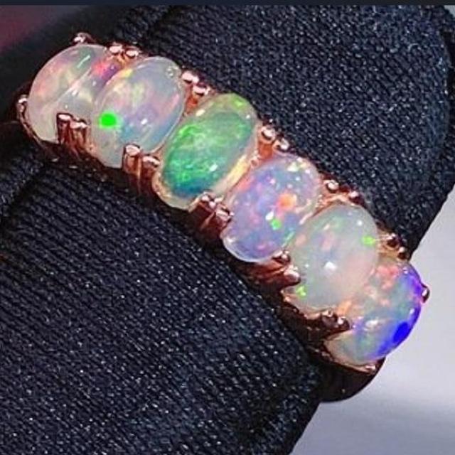 天然オパールリング ナチュラル アクセサリー カラーストーン ギフト 宝石 Yu_5864 < 女性アクセサリー/時計 天然オパールリング ナチュラル アクセサリー カラーストーン ギフト 宝石 Yu_5864 < 女性アクセサリー/時計の