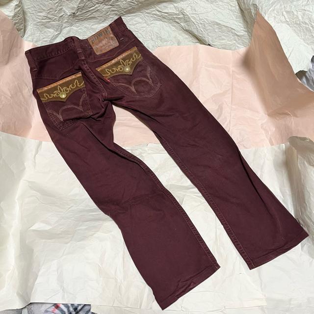 希少 EDWIN XVS403 ワインレッド W30 カラーデニム ボルドー < 男性ファッション 希少 EDWIN XVS403 ワインレッド W30 カラーデニム ボルドー < 男性ファッションの