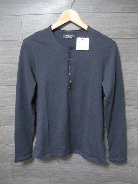 ☆ZARA/ザラ 6B切り放し加工 長袖Tシャツ/メンズ・S/ネイビー☆新品 < ブランド  ☆ZARA/ザラ 6B切り放し加工 長袖Tシャツ/メンズ・S/ネイビー☆新品  < ブランドの