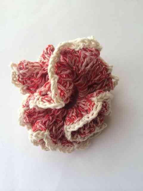 ハンドメイド ボリューム シュシュ コットン レッド ガーリー 赤 < 女性ファッション  ハンドメイド ボリューム シュシュ コットン レッド ガーリー 赤 < 女性ファッションの