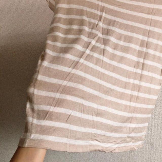 ◆LE SOUK/ルスーク◆シンプルボーダーカットソー★ベージュ38サイズ*上品感*オフィスコーデ < ブランド ◆LE SOUK/ルスーク◆シンプルボーダーカットソー★ベージュ38サイズ*上品感*オフィスコーデ < ブランドの