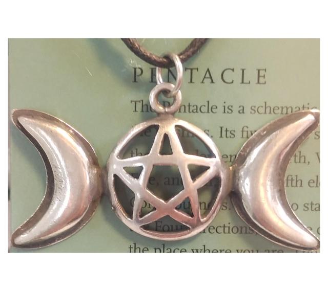 AzureGreen:Triple Moon Pentagram pendant < 女性アクセサリー/時計  AzureGreen:Triple Moon Pentagram pendant  < 女性アクセサリー/時計の