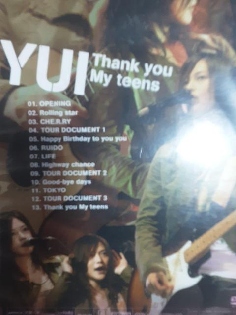 YUIFirstLiveDVD「Thank you My teens」送料無料。 < タレントグッズ  YUIFirstLiveDVD「Thank you My teens」送料無料。 < タレントグッズの