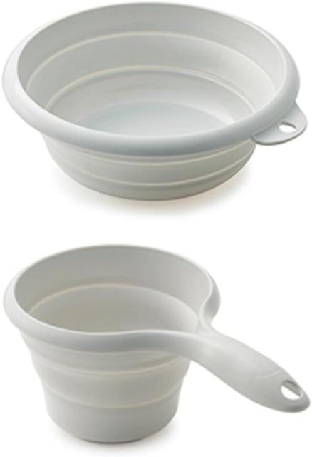 伊勢藤 ISETO おりたためる手おけと湯おけのセット マグネット付 I-638 I-637 グレー < インテリア/ライフ  伊勢藤 ISETO おりたためる手おけと湯おけのセット マグネット付 I-638 I-637 グレー  < インテリア/ライフの