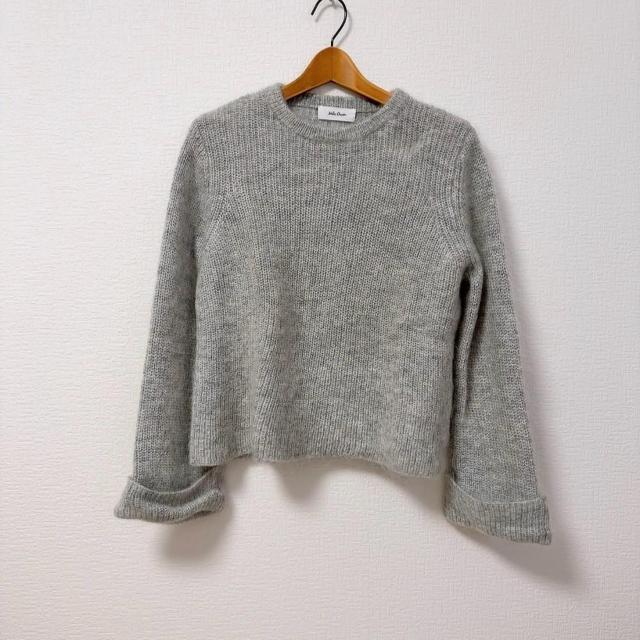 ◆Mila Owen/ミラオーウェン◆畦ニットプルオーバー★グレーF*秋コーデ*美品♪ < ブランド  ◆Mila Owen/ミラオーウェン◆畦ニットプルオーバー★グレーF*秋コーデ*美品♪ < ブランドの