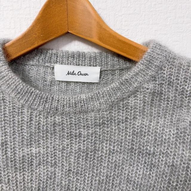 ◆Mila Owen/ミラオーウェン◆畦ニットプルオーバー★グレーF*秋コーデ*美品♪ < ブランド  ◆Mila Owen/ミラオーウェン◆畦ニットプルオーバー★グレーF*秋コーデ*美品♪ < ブランドの