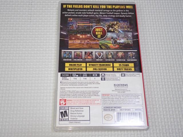 SWITCHMUTANT FOOTBALL LEAGUE DYNASTY EDITION CO kĔ  Q[{/\tg 