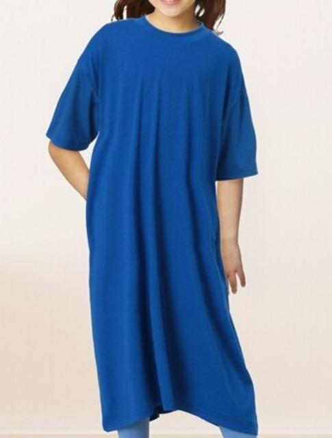 150★ビックシルエット半袖ロングワンピース★新品★送料無料 < キッズ/ベビー  150★ビックシルエット半袖ロングワンピース★新品★送料無料 < キッズ/ベビーの