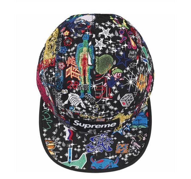 Supreme AOI Embroidered Camp Cap "Black"  uh 