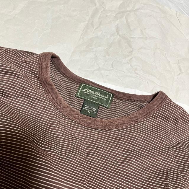 【EDDIE BAUER / エディーバウアー】 ストライプ 長袖Tシャツ M < ブランド  【EDDIE BAUER / エディーバウアー】 ストライプ 長袖Tシャツ M < ブランドの