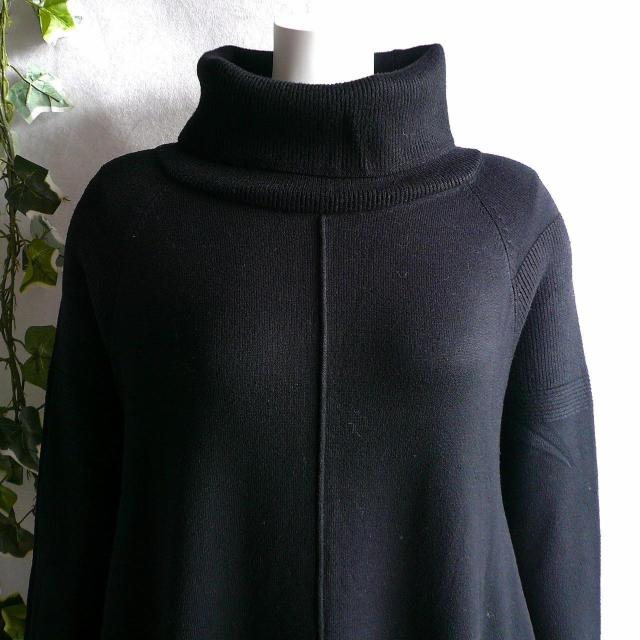 新品 9388 ML センタータック ニット ワンピース 秋 冬 黒 ゆったりタートルネック コクーン 上質 上品 < 女性ファッション 新品 9388 ML センタータック ニット ワンピース 秋 冬 黒 ゆったりタートルネック コクーン 上質 上品 < 女性ファッションの