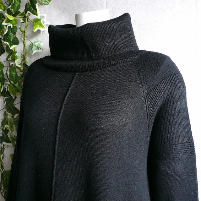 新品 9388 ML センタータック ニット ワンピース 秋 冬 黒 ゆったりタートルネック コクーン 上質 上品 < 女性ファッション 新品 9388 ML センタータック ニット ワンピース 秋 冬 黒 ゆったりタートルネック コクーン 上質 上品 < 女性ファッションの