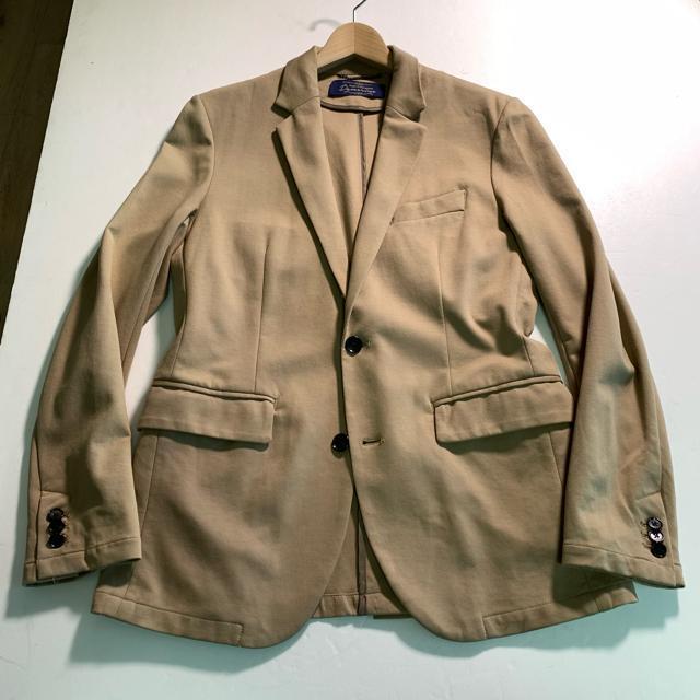 ナノユニバース ダメリーノ ストレッチ テーラードジャケット アンコン ベージュ Mサイズ < 男性ファッション ナノユニバース ダメリーノ ストレッチ テーラードジャケット アンコン ベージュ Mサイズ < 男性ファッションの