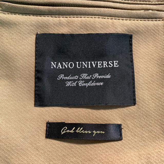 ナノユニバース ダメリーノ ストレッチ テーラードジャケット アンコン ベージュ Mサイズ < 男性ファッション ナノユニバース ダメリーノ ストレッチ テーラードジャケット アンコン ベージュ Mサイズ < 男性ファッションの