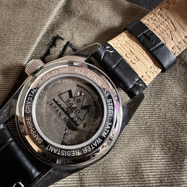 *美品【SAAD】 大理石文字盤 機械式自動巻 裏スケ メンズウォッチ < 男性アクセサリー/時計 *美品【SAAD】 大理石文字盤 機械式自動巻 裏スケ メンズウォッチ < 男性アクセサリー/時計の