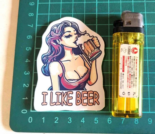 I LIKE BEER �@�r�[�������ޏ��@�X�e�b�J�[  �� �z�r�[�� 