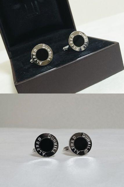 正規美限定 ダンヒルdunhill オニキス×SV925 オーバルロゴ文字カフス 黒 カフリンクス AD サークルリング 付属有 < ブランド 正規美限定 ダンヒルdunhill オニキス×SV925 オーバルロゴ文字カフス 黒 カフリンクス AD サークルリング 付属有 < ブランドの