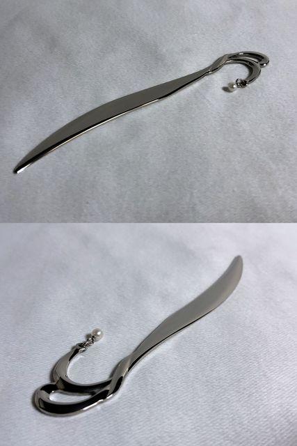 正規美 激レア MIKIMOTO ミキモト フリンジパール装飾ペーパーナイフ シルバー 真珠 < ブランド  正規美 激レア MIKIMOTO ミキモト フリンジパール装飾ペーパーナイフ シルバー 真珠 < ブランドの