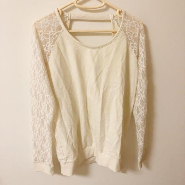 durasデュラス袖レース バック開き ブラウスレース < 女性ファッション durasデュラス袖レース バック開き ブラウスレース < 女性ファッションの