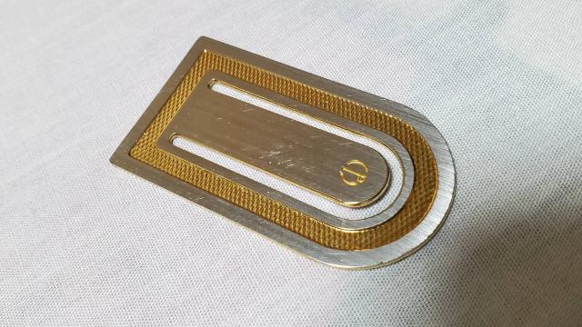 正規 ダンヒル メッシュライン dロゴマネークリップ シルバー×メタルゴールド 財布 札入れ < ブランド  正規 ダンヒル メッシュライン dロゴマネークリップ シルバー×メタルゴールド 財布 札入れ < ブランドの