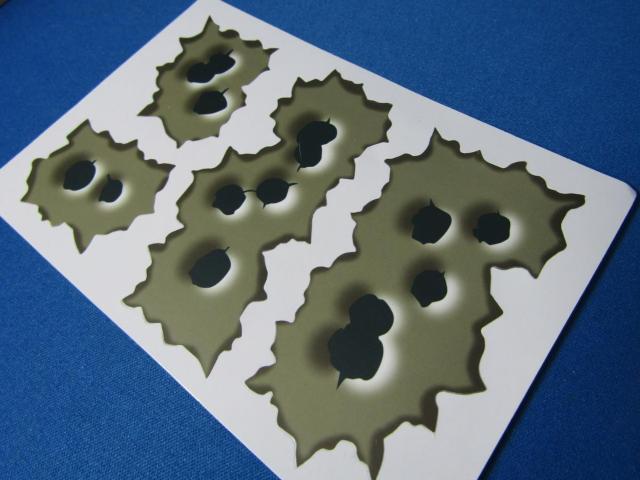 ●送料無料 撃たれました!マシンガン弾痕連発 ステッカー限定品 < 自動車/バイク ●送料無料 撃たれました!マシンガン弾痕連発 ステッカー限定品 < 自動車/バイク