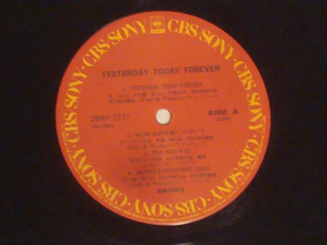 Yesterday Today Forever / GWINKO VN /V[ѕtLP  CD/DVD/rfI 