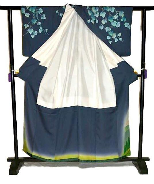 【最高峰】新品同様【宮本龍雪】暈し染め 蔦の葉遠山風景文 訪問着 身丈160cm 裄丈62.5cm T3319 < 女性ファッション 【最高峰】新品同様【宮本龍雪】暈し染め 蔦の葉遠山風景文 訪問着 身丈160cm 裄丈62.5cm T3319 < 女性ファッションの