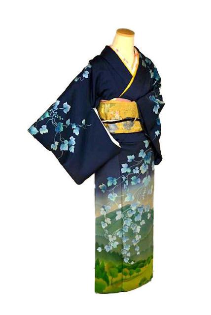 【最高峰】新品同様【宮本龍雪】暈し染め 蔦の葉遠山風景文 訪問着 身丈160cm 裄丈62.5cm T3319 < 女性ファッション 【最高峰】新品同様【宮本龍雪】暈し染め 蔦の葉遠山風景文 訪問着 身丈160cm 裄丈62.5cm T3319 < 女性ファッションの