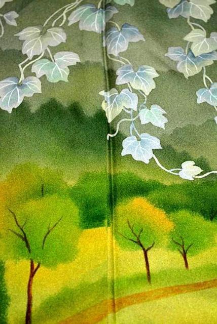 【最高峰】新品同様【宮本龍雪】暈し染め 蔦の葉遠山風景文 訪問着 身丈160cm 裄丈62.5cm T3319 < 女性ファッション 【最高峰】新品同様【宮本龍雪】暈し染め 蔦の葉遠山風景文 訪問着 身丈160cm 裄丈62.5cm T3319 < 女性ファッションの