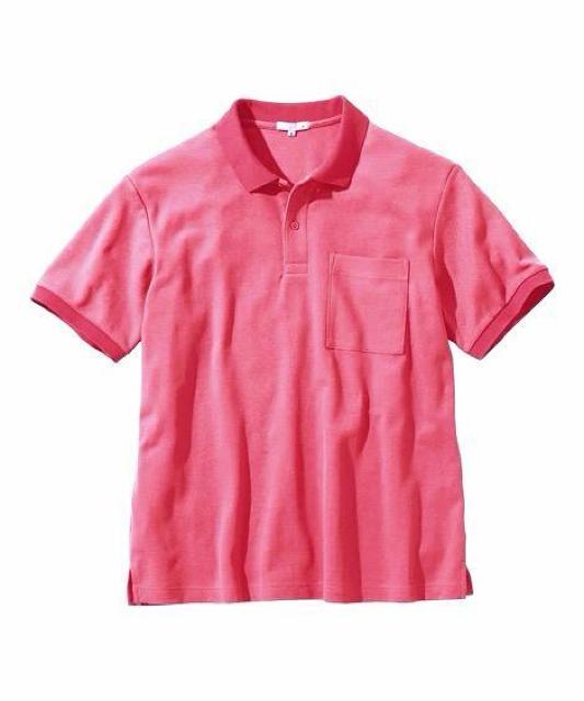 LLサイズ!高貴紳士的!ピンクが!紳士的!お腹ゆったり!胸ポケット付き!半袖カノコポロシャツ!新品! < 男性ファッション  LLサイズ!高貴紳士的!ピンクが!紳士的!お腹ゆったり!胸ポケット付き!半袖カノコポロシャツ!新品! < 男性ファッションの