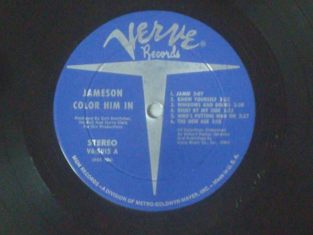 COLOR IN HIM / JAMESON us.org盤LP VERVE < CD/DVD/ビデオ  COLOR IN HIM / JAMESON us.org盤LP VERVE < CD/DVD/ビデオの