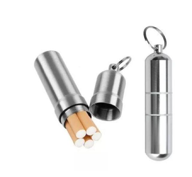 ロング 送料無料 アルミ シガレット たばこ タバコ ボックス ピルケース 防水 薬 カプセル キーホルダー 100 < インテリア/ライフ  ロング 送料無料 アルミ シガレット たばこ タバコ ボックス ピルケース 防水 薬 カプセル キーホルダー 100 < インテリア/ライフの