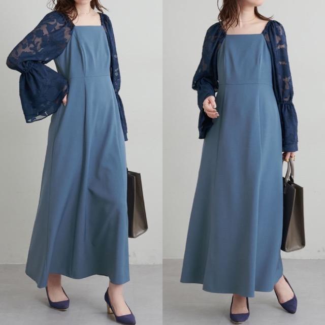 新品★natural couture★袖ジャガードお上品ワンピース★ < ブランド 新品★natural couture★袖ジャガードお上品ワンピース★ < ブランドの