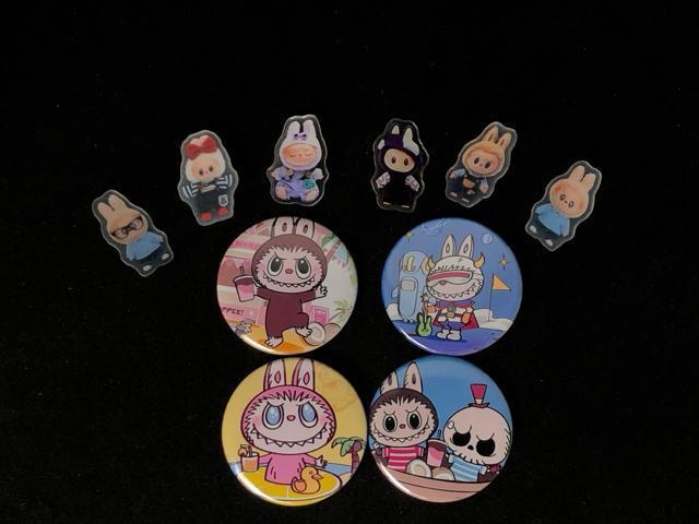 �y���J���z�������L���� �ʃo�b�W&�X�e�b�J�[ 10�_�Z�b�g �܂Ƃߔ��� labubu ���u�u�@�u���[�` �s��  �� ��������� 